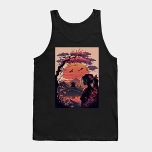 Japanese Garden Tank Top